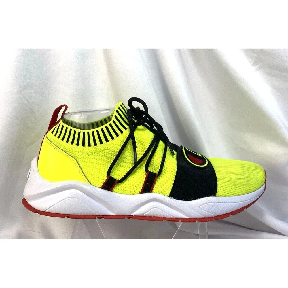Champion Hype Lo CPS10775M Men's 10m Sneaker Sox Collar Neon Yellow/Black